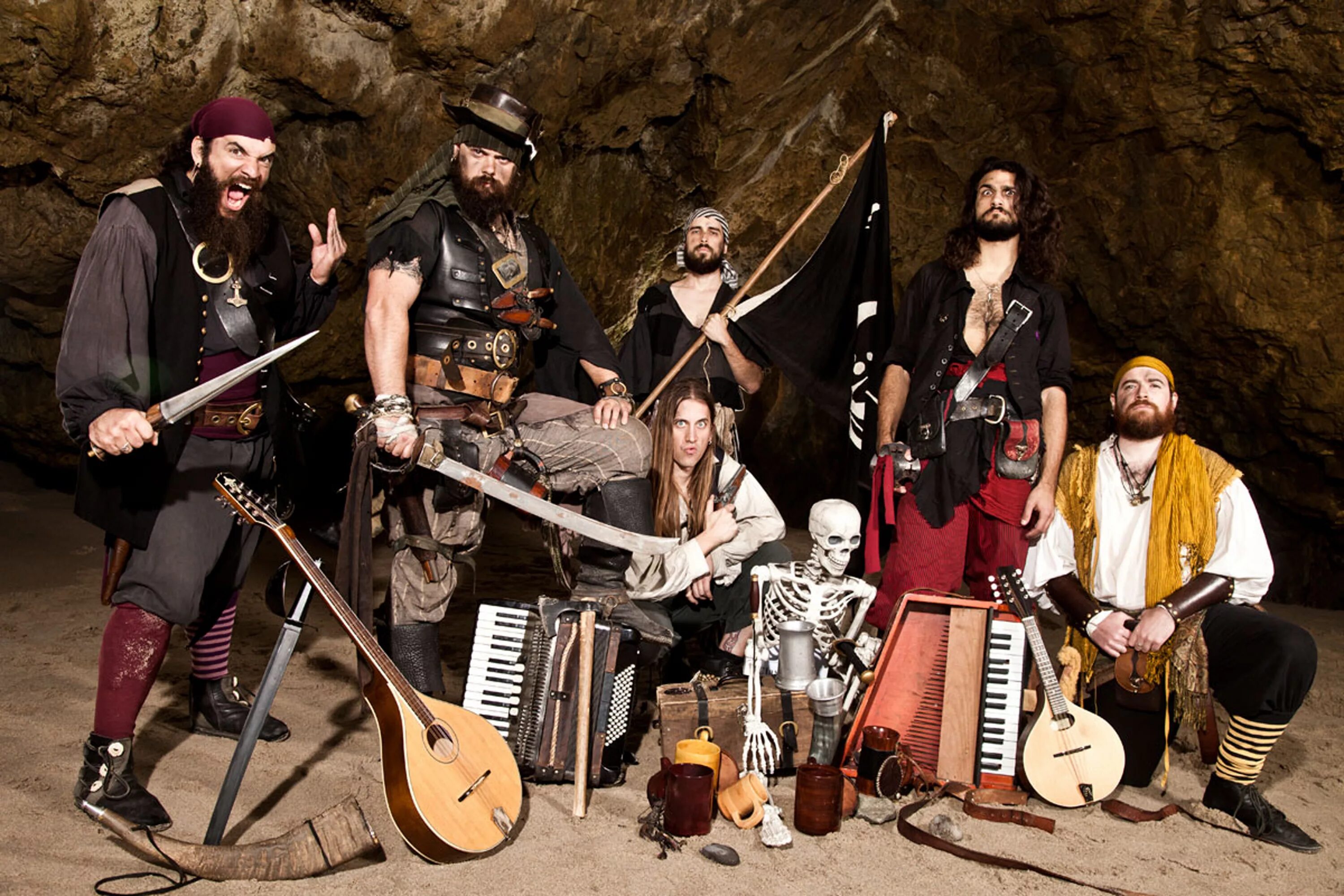 Современные группы играющие. The Dread Crew of Oddwood. Группа Alestorm. Folk Metal Bands. Группа пиратов.