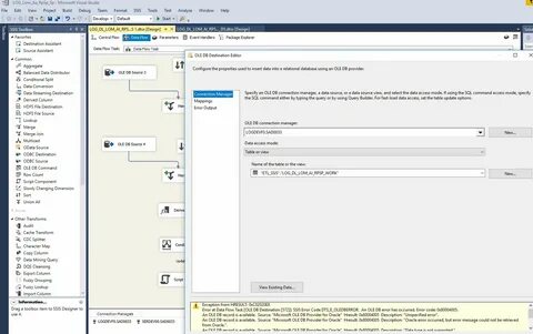 Hresult 0x80004005 Описание: "Неизвестная ошибка". oracle. ssis-2...