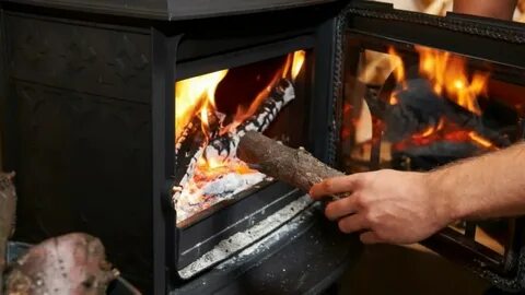 Работа дровяной печи
