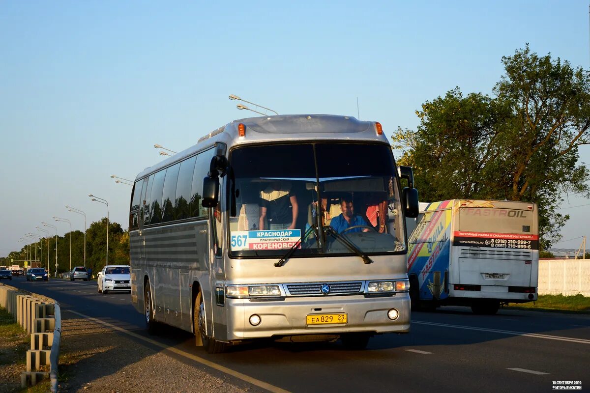 Автобус ростов кореновск. Kia Granbird-2. Kia Granbird Кореновск. Автобус Кореновск Краснодар. Икарус Анапа-Краснодар.