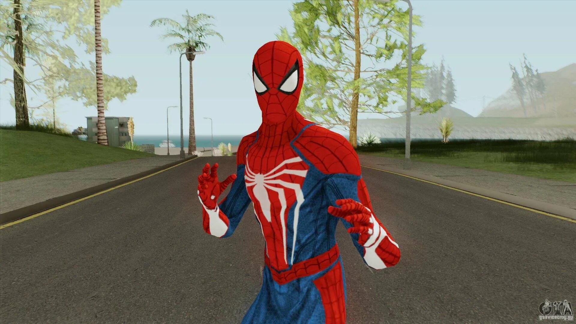 Гта сан мод на человека паука. GTA Spider man. ГТА 5 мод Spider man. Spider man Skin for GTA San Andreas. GTA San Andreas Mod Spider man.