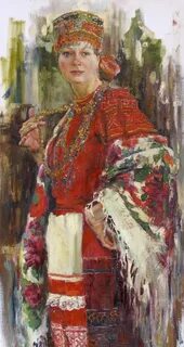 Русский народный костюм художники