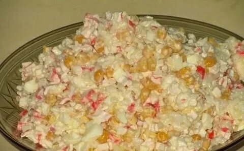 Крабовое мясо с кукурузой