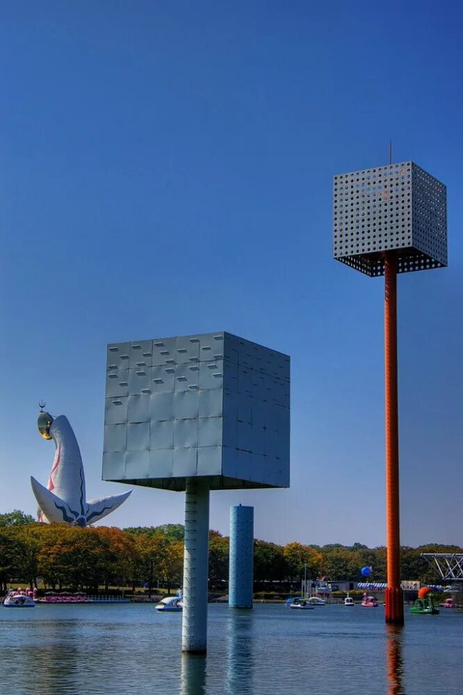 парящие фонтаны осака япония. парящие фонтаны. исаму ногучи парящие фонтаны. исаму ногучи парящие фонтаны. современные фонтаны.