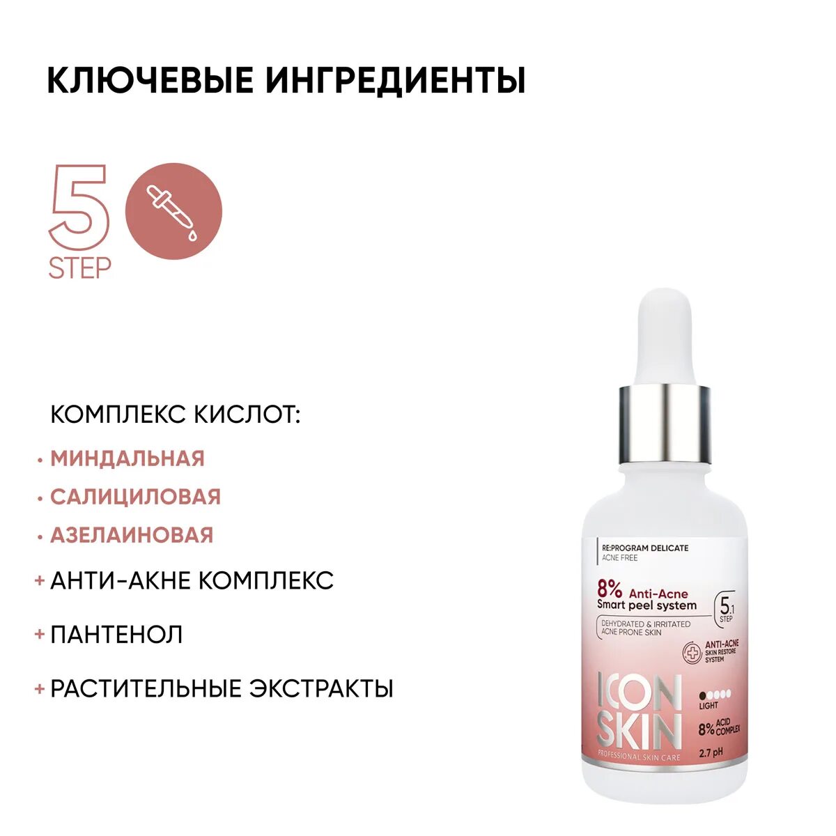 Пилинг с комплексом кислот. Icon skin пилинг 12% mandelic smart peel system. re peptide peel пилинг. icon skin миндальный пилинг. re: peptide пилинг купить.