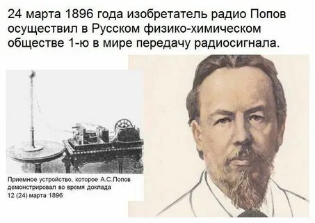Изобретатель радио год