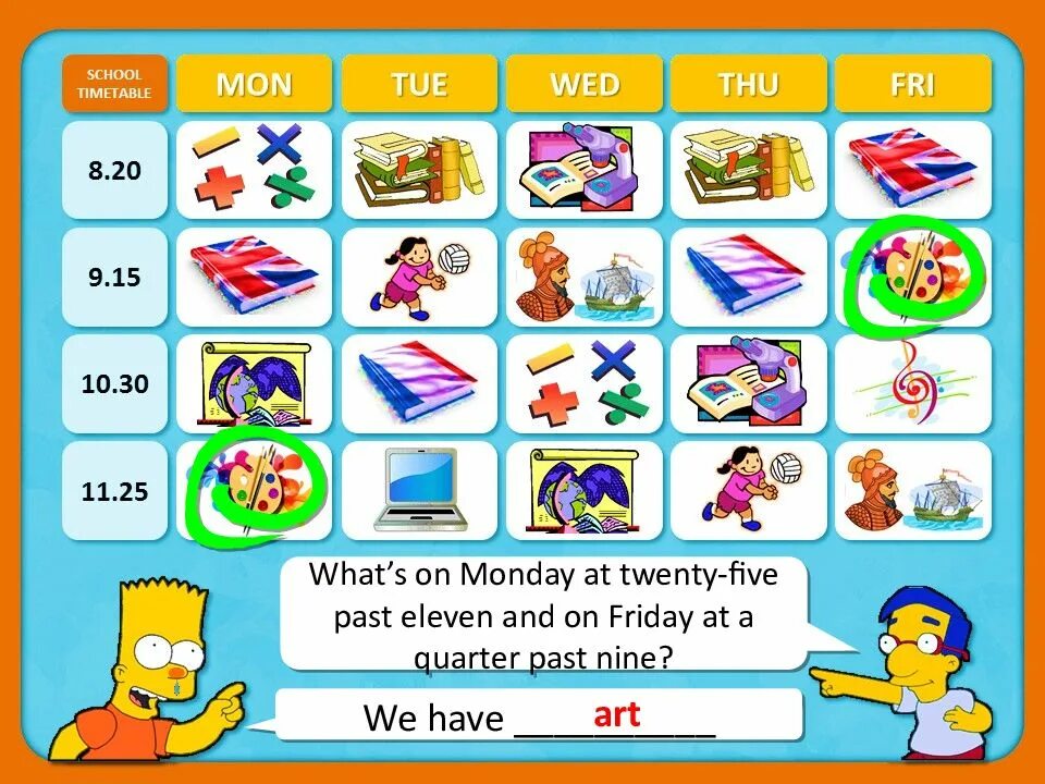 On monday he. Задания по английскому School subjects. School subjects карточки. Настольная игра School subjects. School subjects урок английского.
