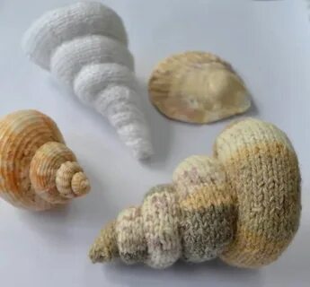 Ракушка из пряжи