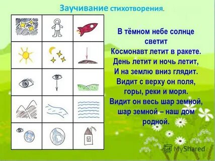 Конспект заучивания стихотворения в младшей группе