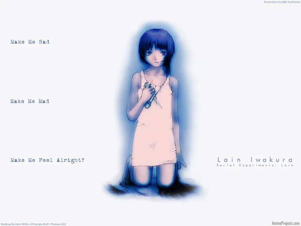 I be sad yesterday. Lain make me Sad. Эксперименты Лэйн Sad. Experiments Lain обои на рабочий стол.