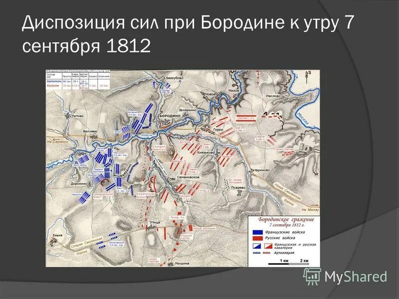 Почему описание сражения толстой начинает с диспозиции. Диспозиция сил при Бородино. Диспозиция Бородинского сражения. Бородинское сражение карта. Диспозиция сил при Бородине к утру 26 августа (7 сентября) 1812 года.