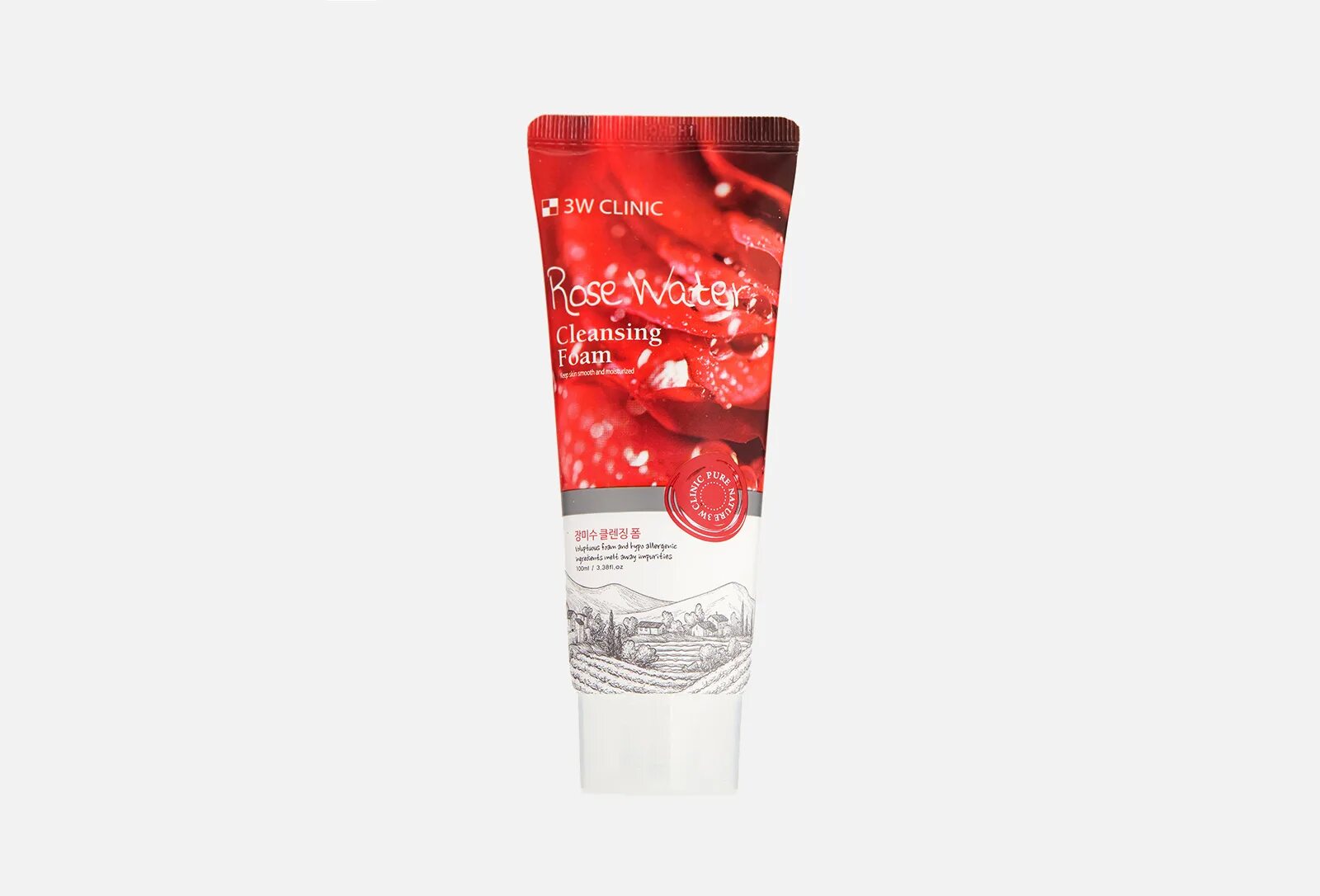 3w Clinic Rose Water Cleansing Foam. Rose Water Cleansing Foam 3w. 3w Clinic Rose Water Foam Cleansing 100ml. Пенка для умывания с розовой водой 100 мл 3 w Clinic.