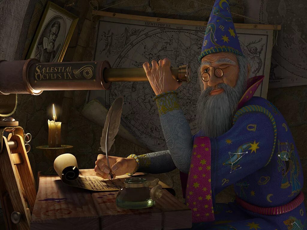 Старый звездочет. Старый звездочет. Сказочный звездочет. Звездочет для детей. Старый звездочет.