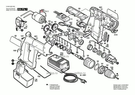 Устройство шуруповерта bosch