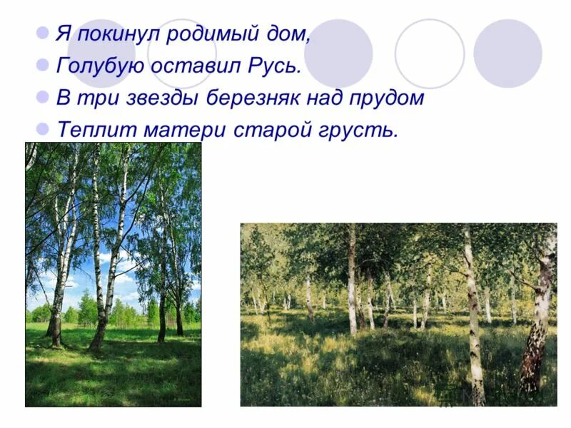 Родной дом определение. В три звезды Березняк над прудом. Стих три звезды Березняк над прудом. Я покинул родимый дом голубую оставил Русь. Есенин покинул родимый дом.