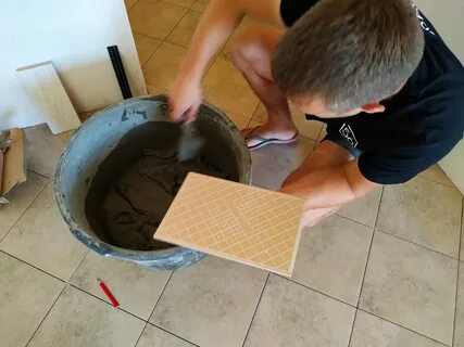 Как разводить плиточный клей