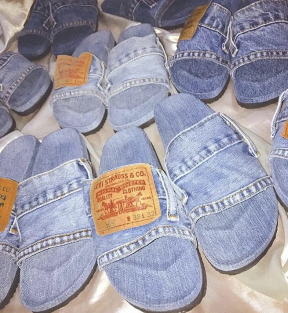 Джинсовые мокасины Levis