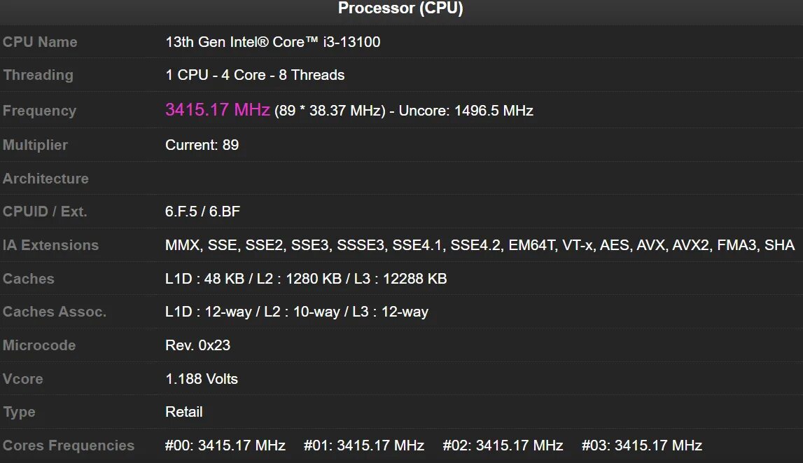 Cpu сайты. I3 13100. I3 13100f характеристики. Процессоры с базовой частотой 4 ГГЦ. 20 Ядерный процессор.