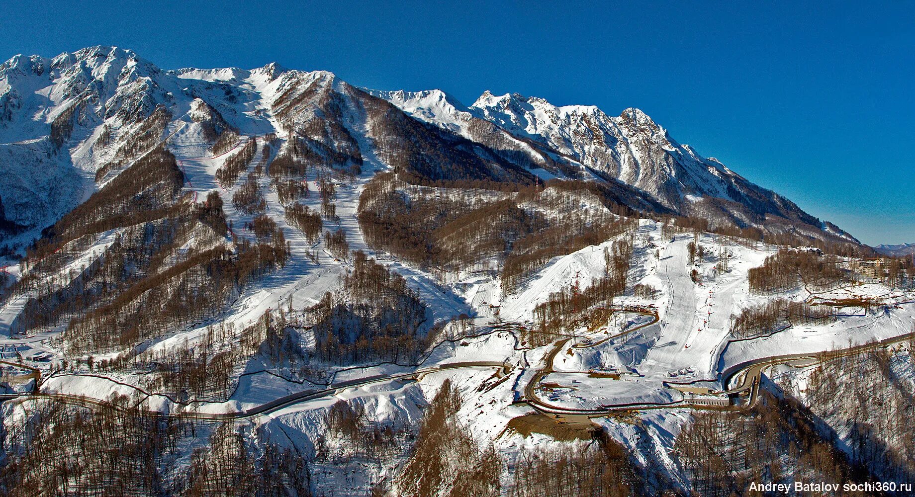 Red heights. Красная Поляна Сочи вид сверху.