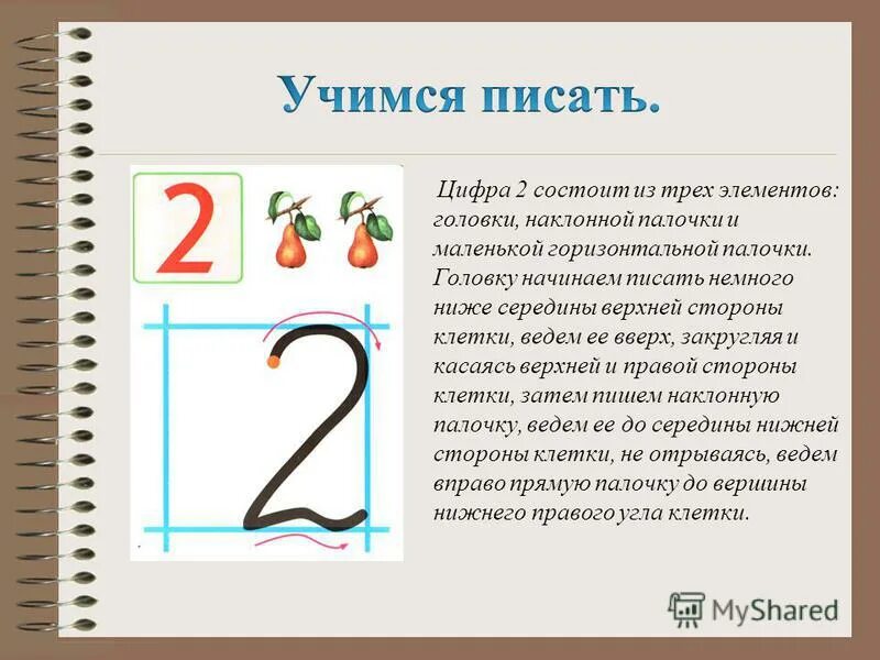 Рассматривает цифра 2. Написание цифры 2. Объяснение написания цифры 2. Цифра два правильное написание. Как писать цифру 2 объяснение.