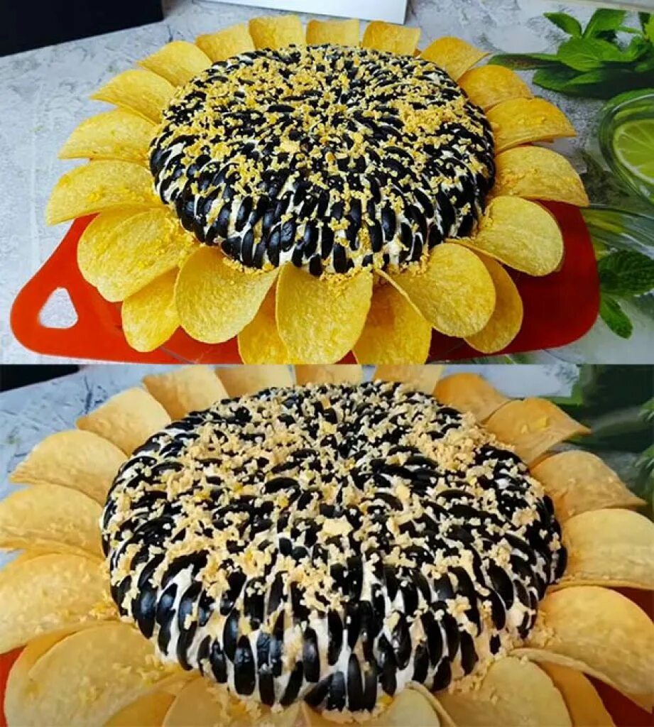 Подсолнух с печенью. Lime салат подсолнух. Подсолнух с печенью. Салат подсолнух с семечками и чипсами. Салат подсолнух.
