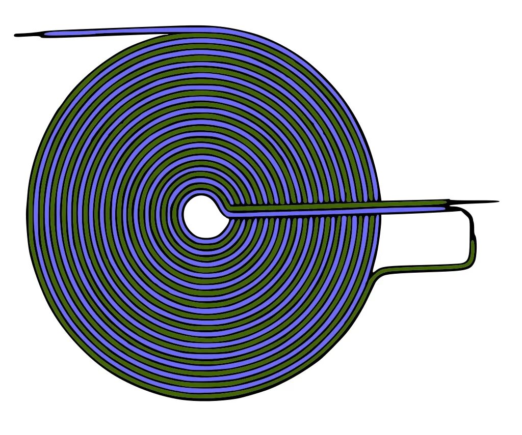 Индуктивность индукционных катушек. Плоская бифилярная катушка Тесла. Бифилярная катушка Tesla. Индукционная бифилярная катушка.