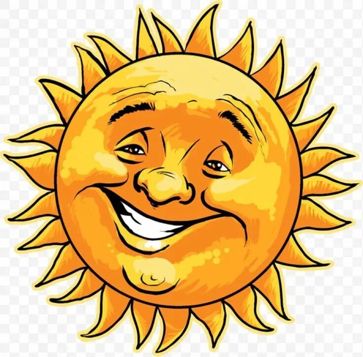 Sun is smiling
