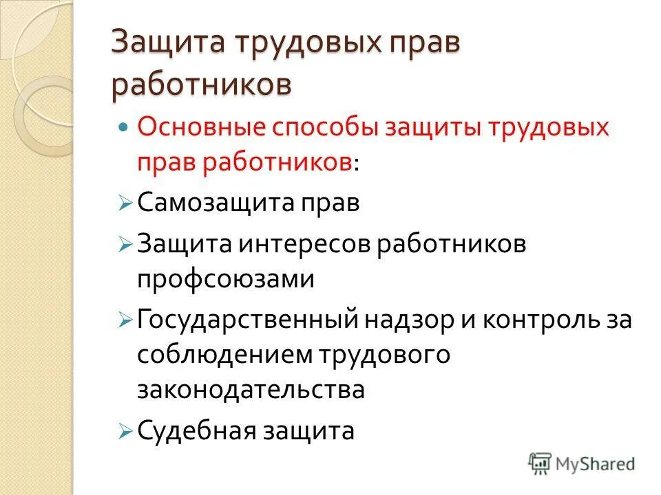 Защита интересов работников профсоюзами