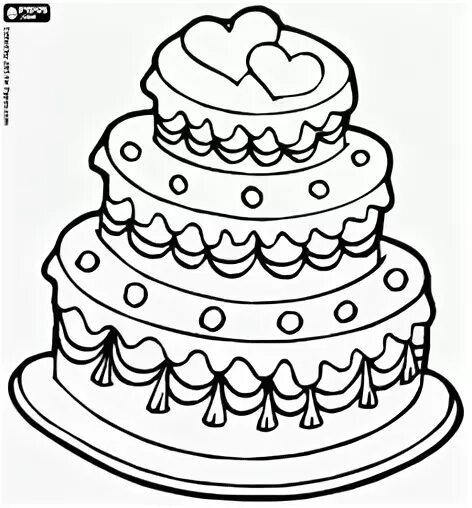 Celebrate your loved One's Happy Birthday by sending birthday cake coloring page