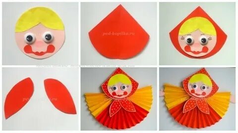 Масленица из бумаги гармошкой шаблоны
