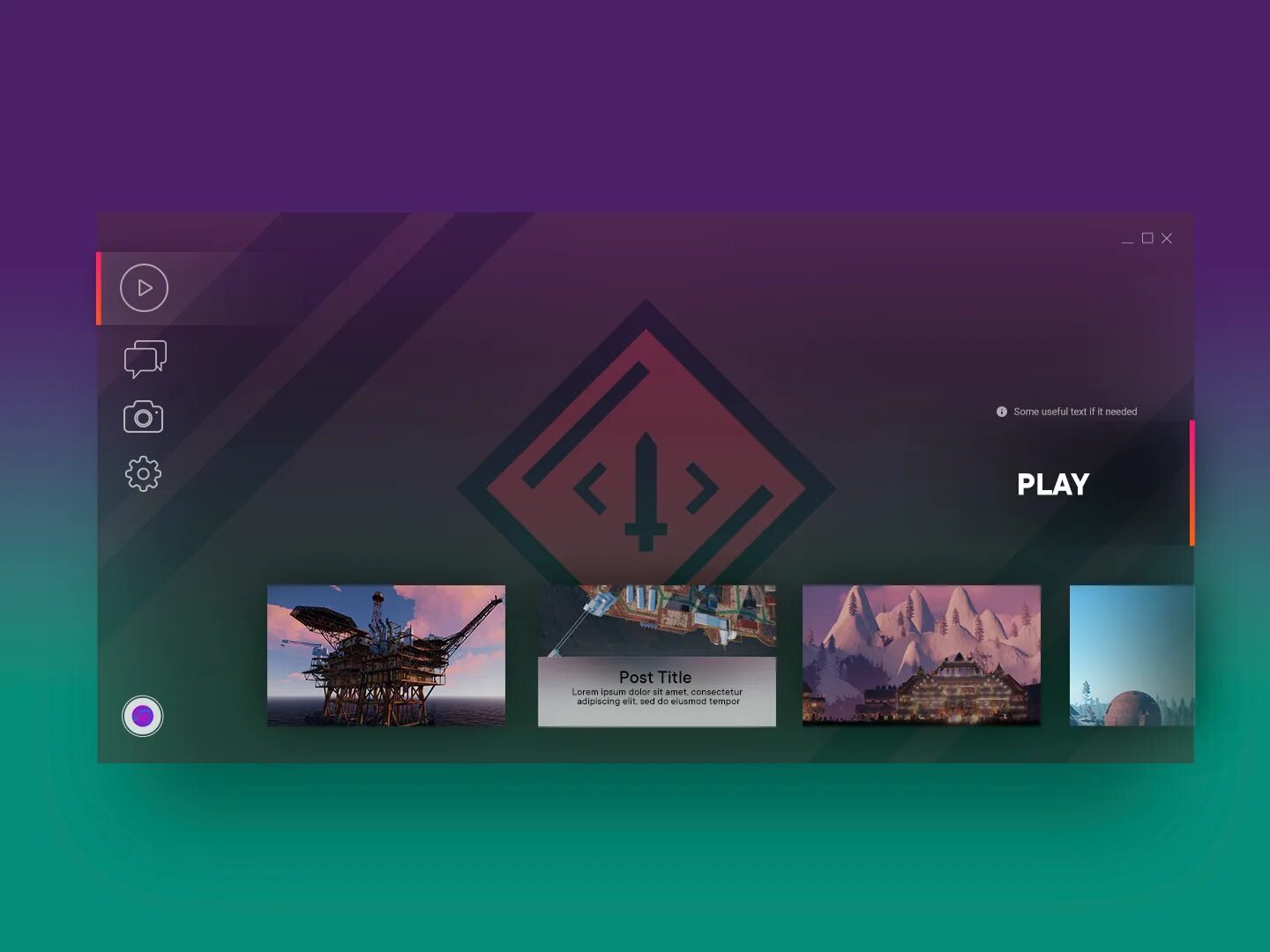 Gaming launcher. Лаунчер UI. UI UX лаунчер. Лаунчер плей гейм. Game Launcher Concept.