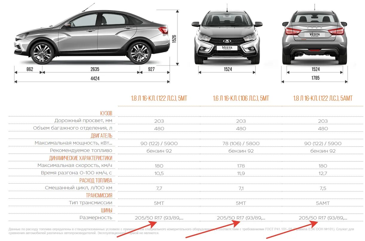 Размеры лады весты универсал