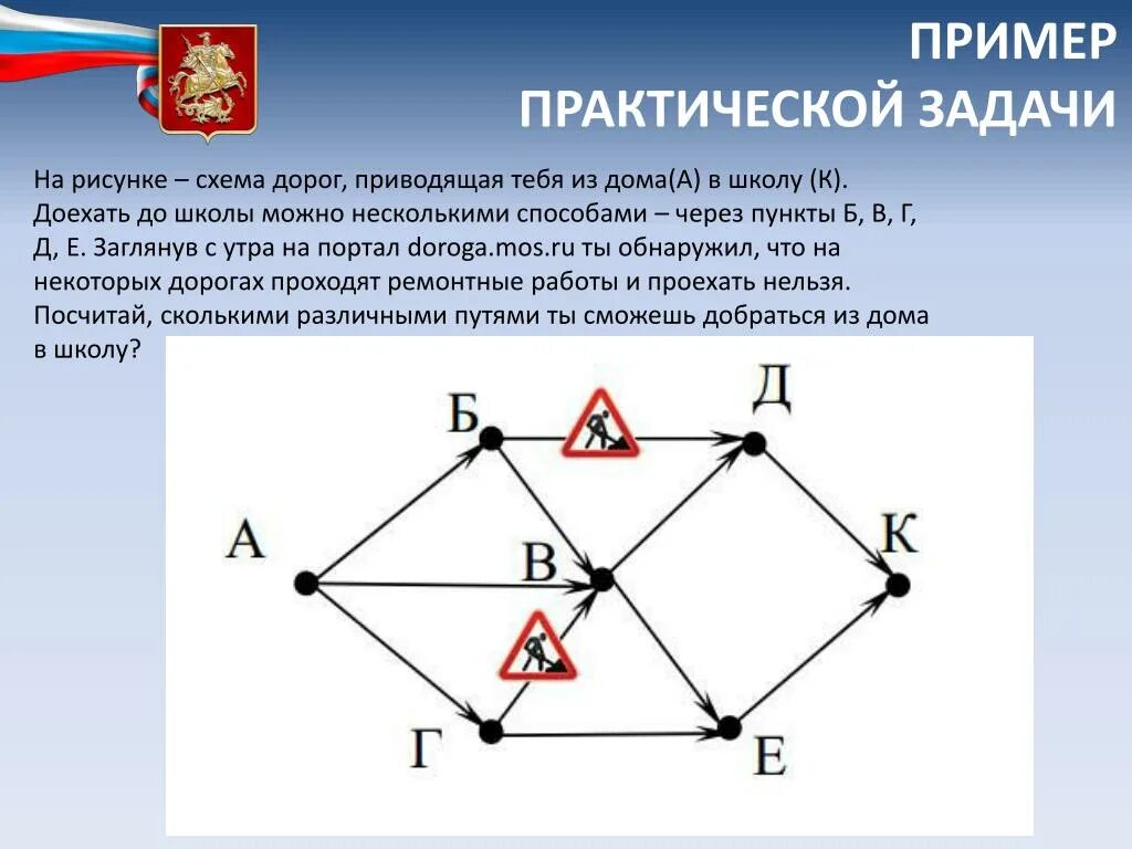 Графы в практических задачах. Задачи с рисункам схем дорог. Практическая задача пример. Практические задания примеры.