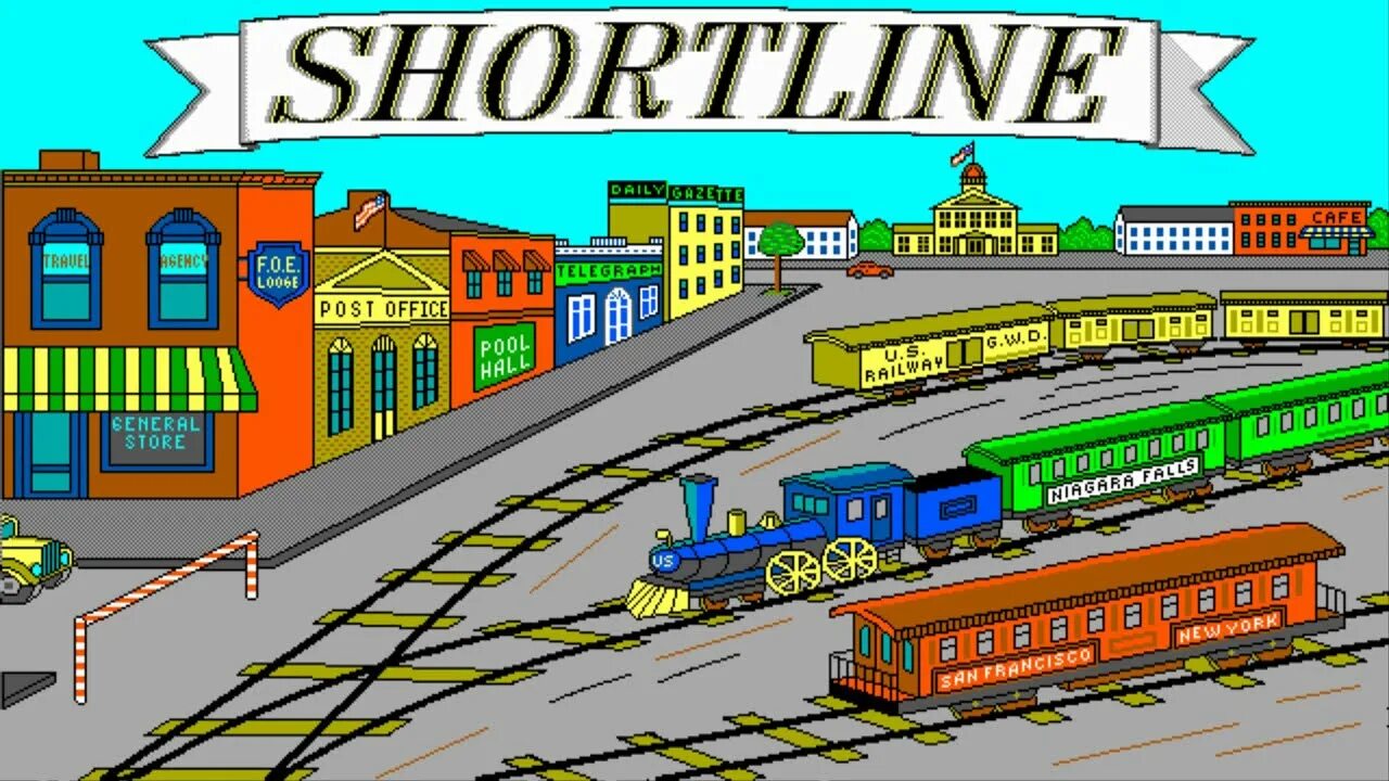 Игра паровозики Shortline. Dos игра железная дорога Shortline. Shortline Railroad 1992. Старая игра про железную дорогу. Shortline