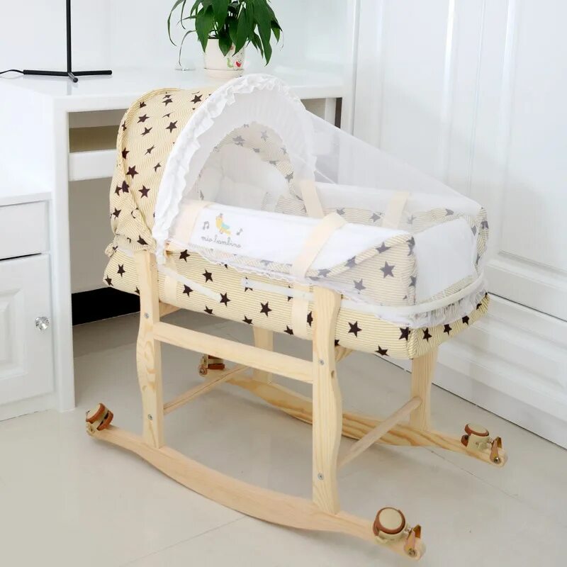 Колыбель Baby Bassinet. Люлька -качалка WESHIONS. Запчасти для колыбели Baby Bassinet. Кроватка зыбка качалка для новорожденных. Маленькая люлька