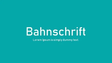 Шрифт bahnschrift