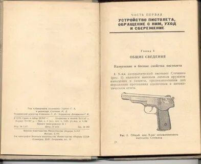 Технические характеристики пистолетов
