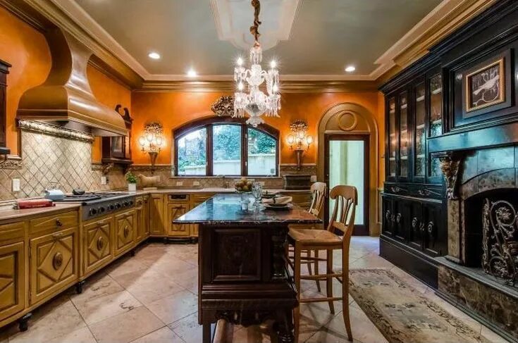 Кухня в викторианском стиле фото интерьер Dream Kitchen Tuscan kitchen, Kitchen interior, Interior design kitchen
