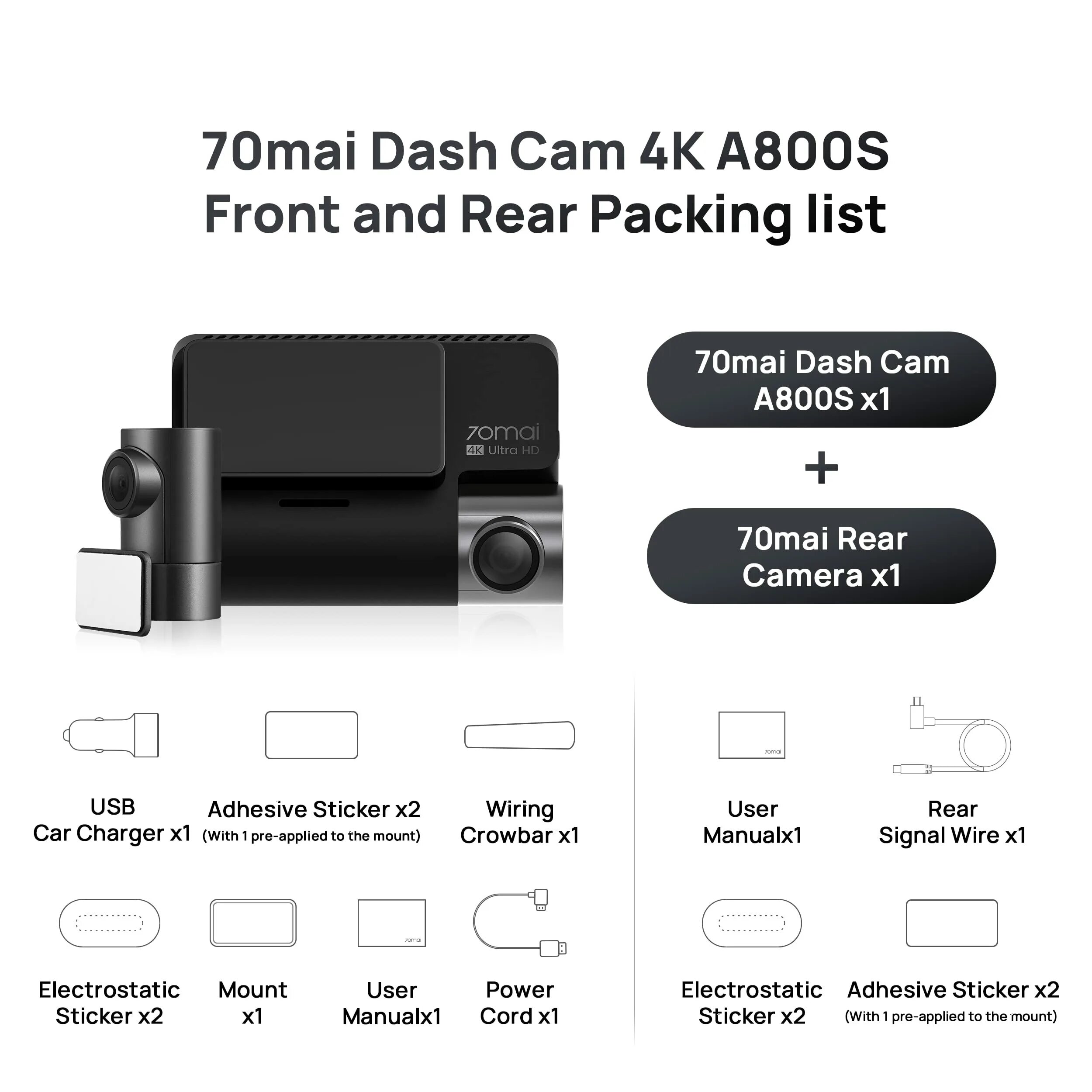 Dash cam a800s. Dash cam a800s