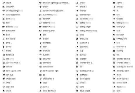 Font awesome lib
