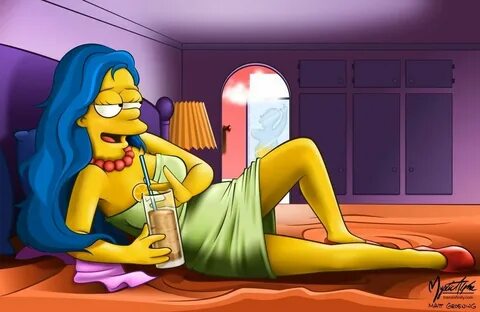 Мардж симпсон арт фото.