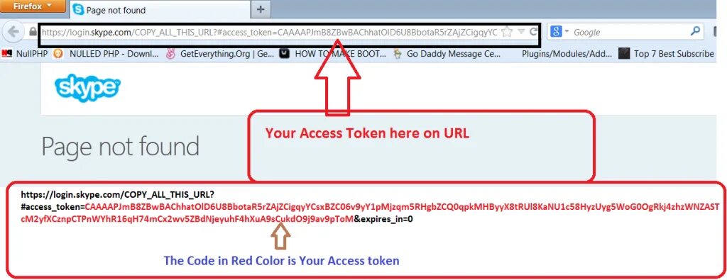 Token code Red. Page token