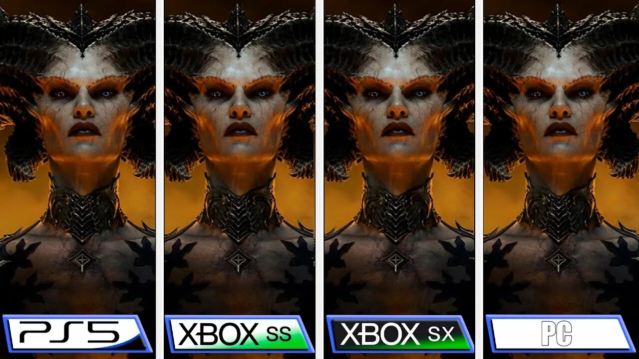 Diablo 4 xbox series. Xbox Series x Diablo 4. Diablo IV PC vs ps4. Ps4 сравнение версий. Видеокарта диабло.