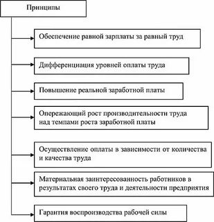 Принципы организации оплаты труда