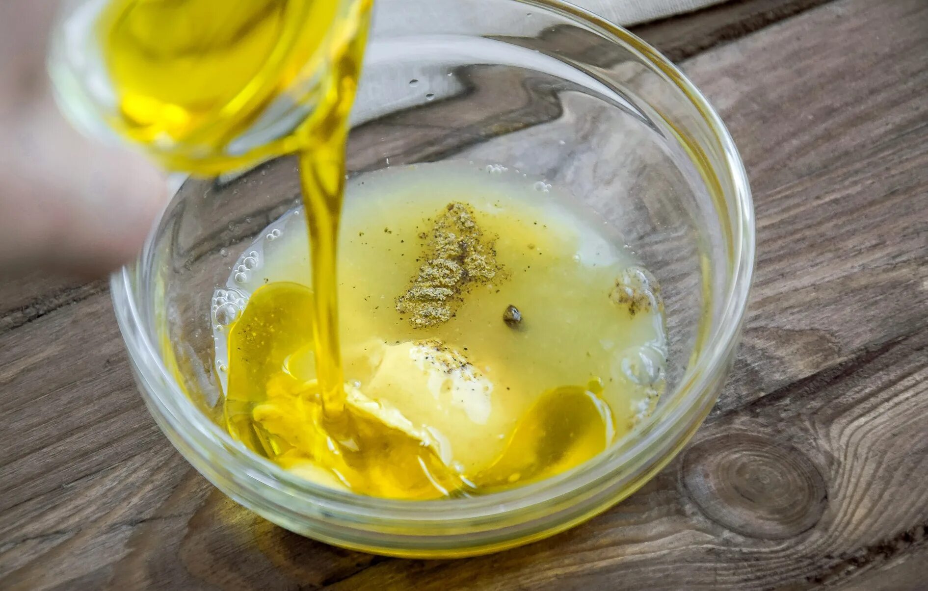 Заправка оливковое масло горчица