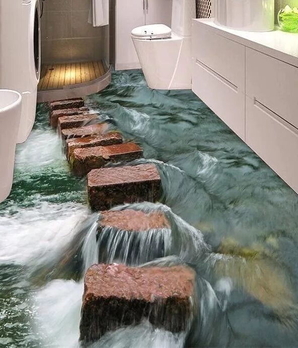 beibehang 3d Flooring Murals Custom Photo Wallpaper Sea world really 3D floor Wa