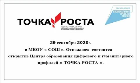 Точки роста таблица