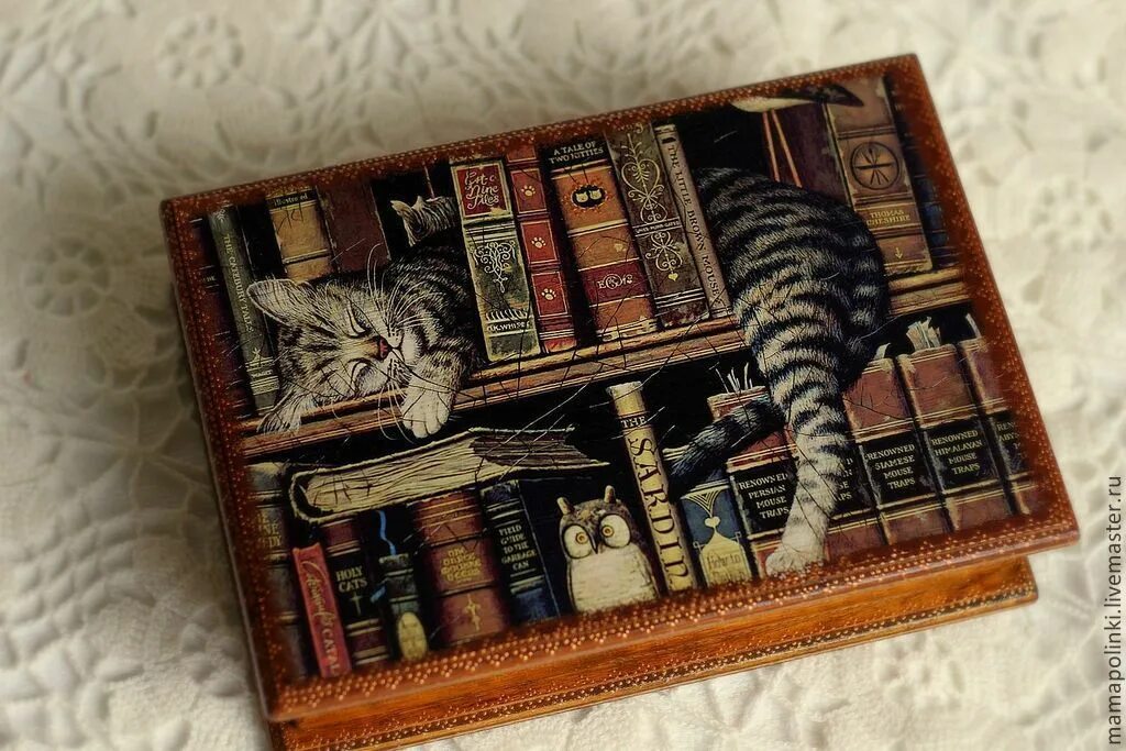 Кот шкатулка. Подарок для книголюба. шкатулка с котиком. подарки для любителей кошек. подарки для книголюбов необычные.