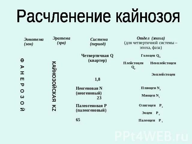 Кайнозой периоды. Кайнозойская Эра временные рамки. Кайнозойская Эра периоды. Кайнозой периоды таблица.