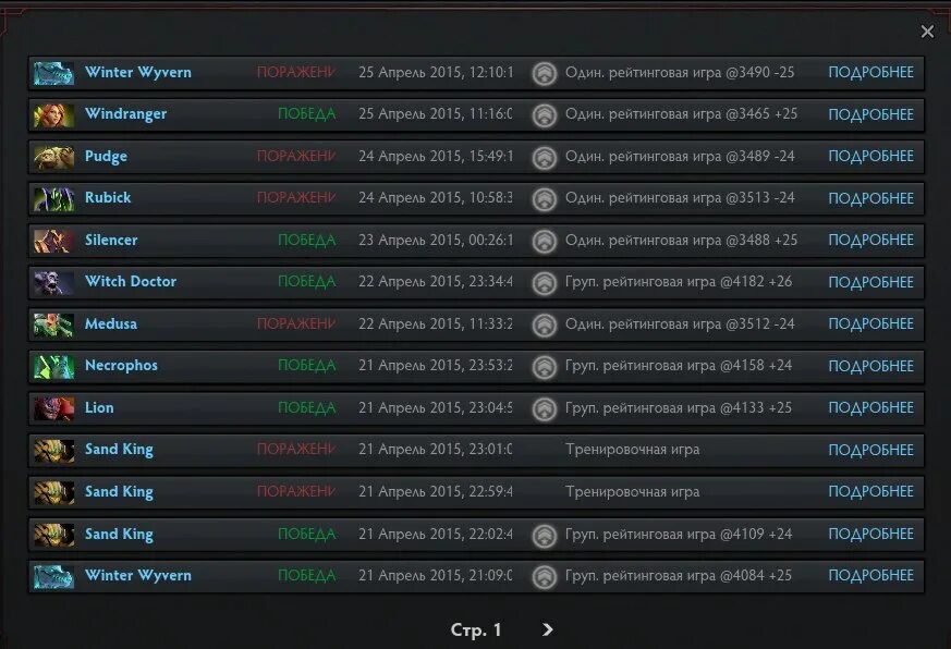 Ranking match